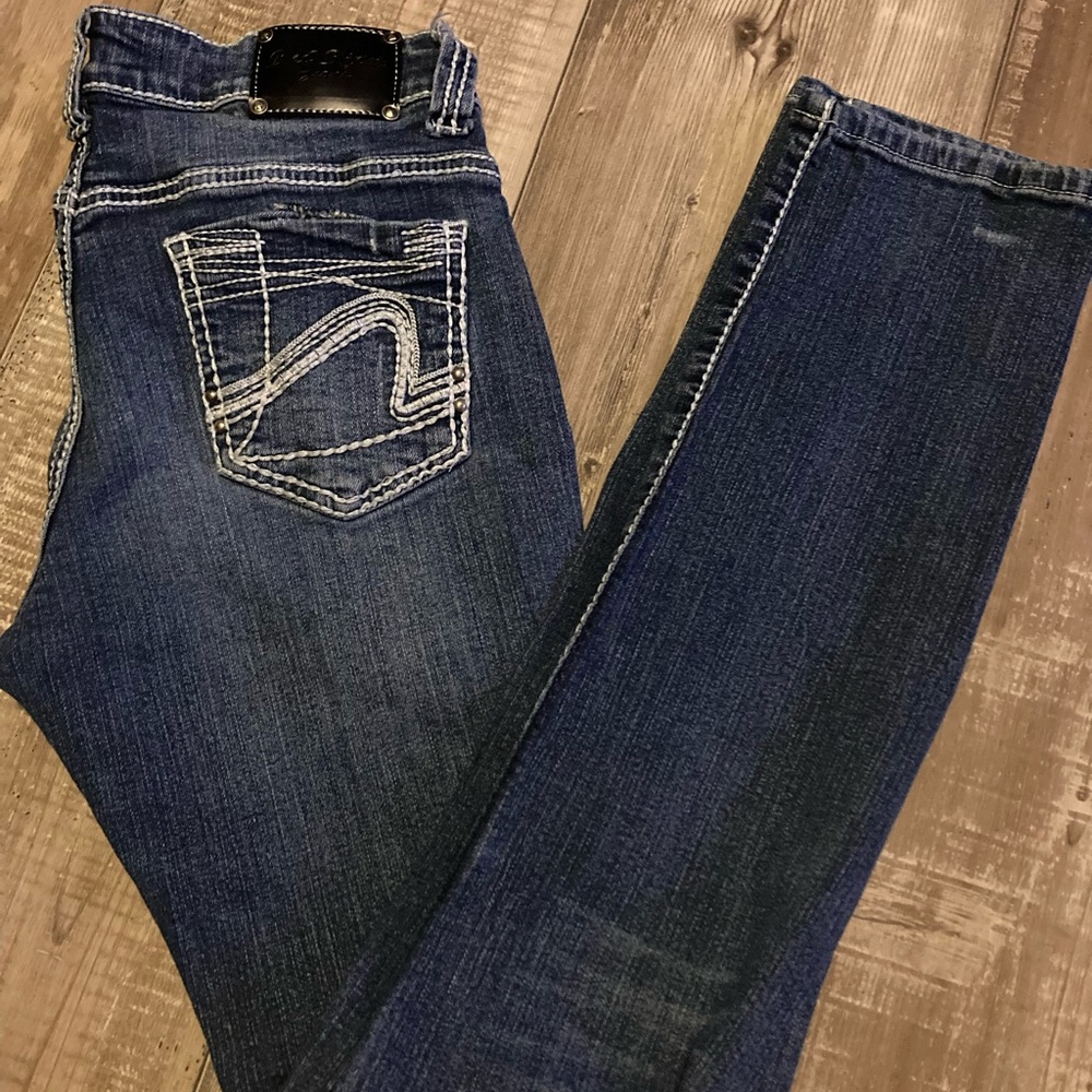 Red Rivet Skinny Jeans Sz 9